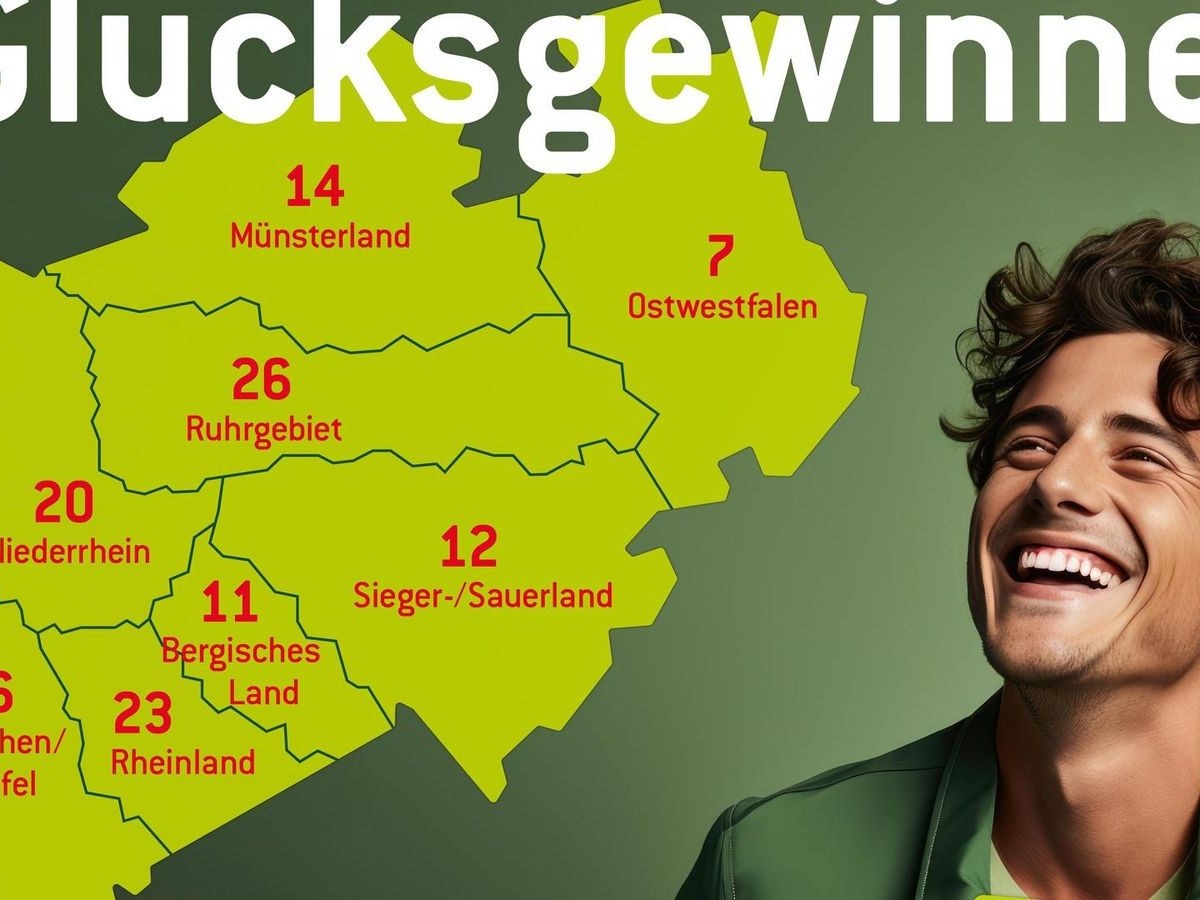 Die WestLotto-Gewinnerbilanz für die Monate Januar bis Juni 2025: Neun Millionengewinne und 124 Hochgewinne im sechsstelligen Bereich gibt es bisher.
