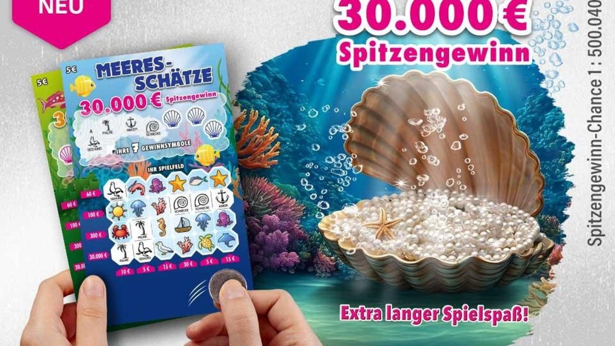 Das neue Rubbellos „Meeres-Schätze“ ist ab sofort erhältlich-
